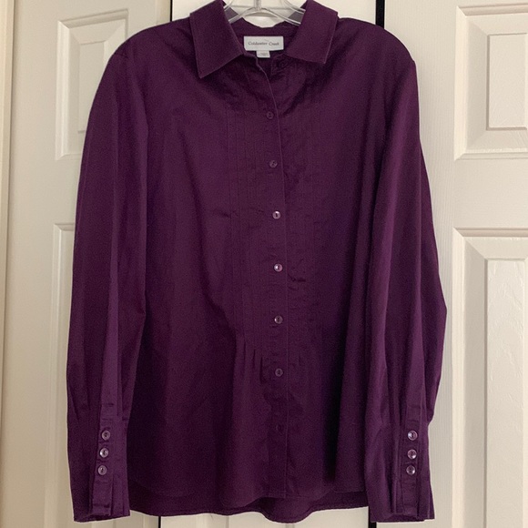 Coldwater Creek Tops - ***** 5 for $25 Coldwater Creek Pintuck Front Blouse with pleated Cuffs